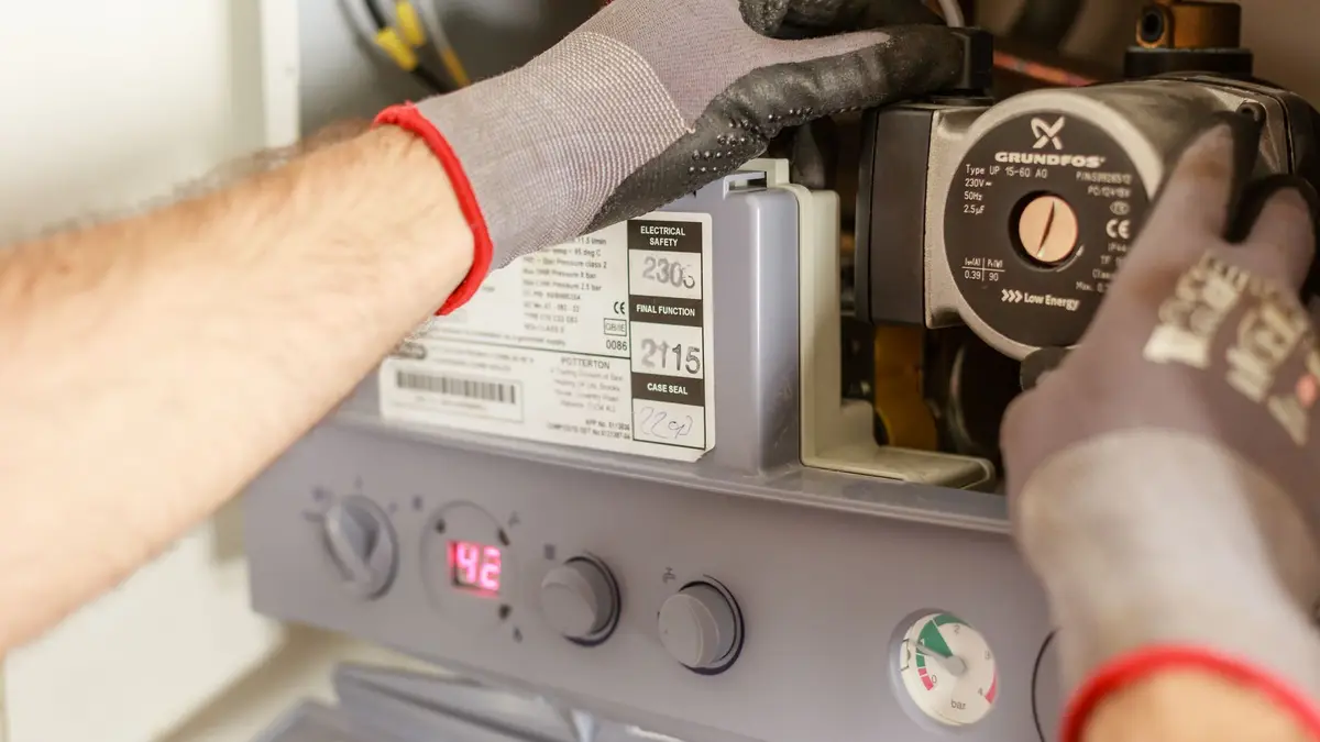 Sample boiler photograph, shown as a placeholder for this business's own work